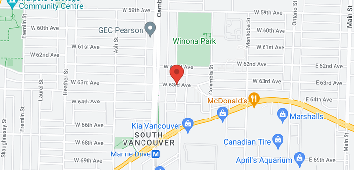 map of 451 W 63RD AVENUE
